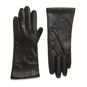 Cashmere Lined Leather Touchscreen Gloves